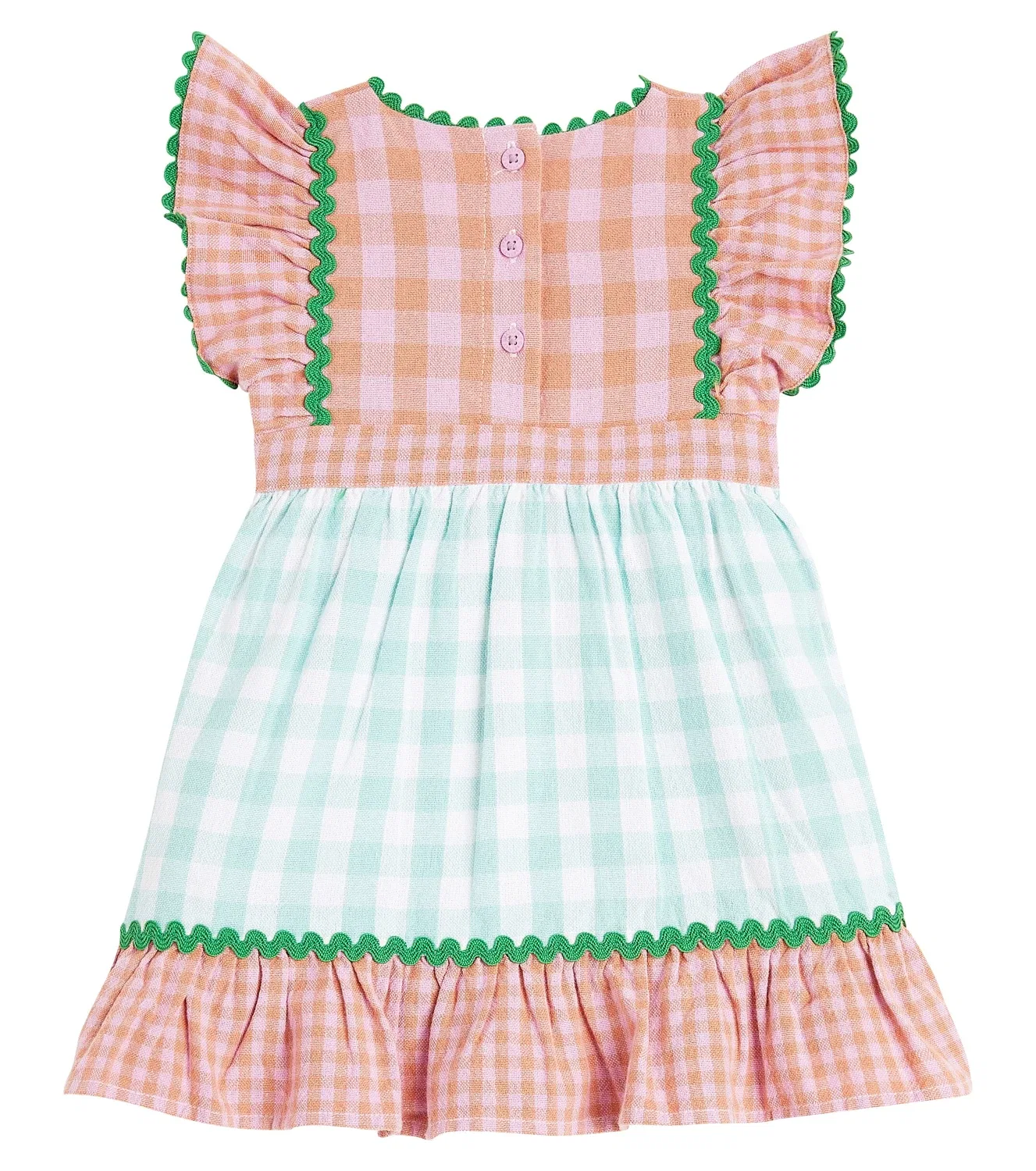 Платье хлопковое с вышивкой Stella Mccartney Kids, мультиколор — фото 2