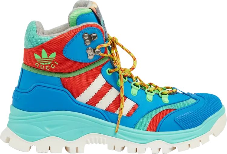 

Кроссовки Adidas x Gucci Lace Up Boot Blue Red, синий