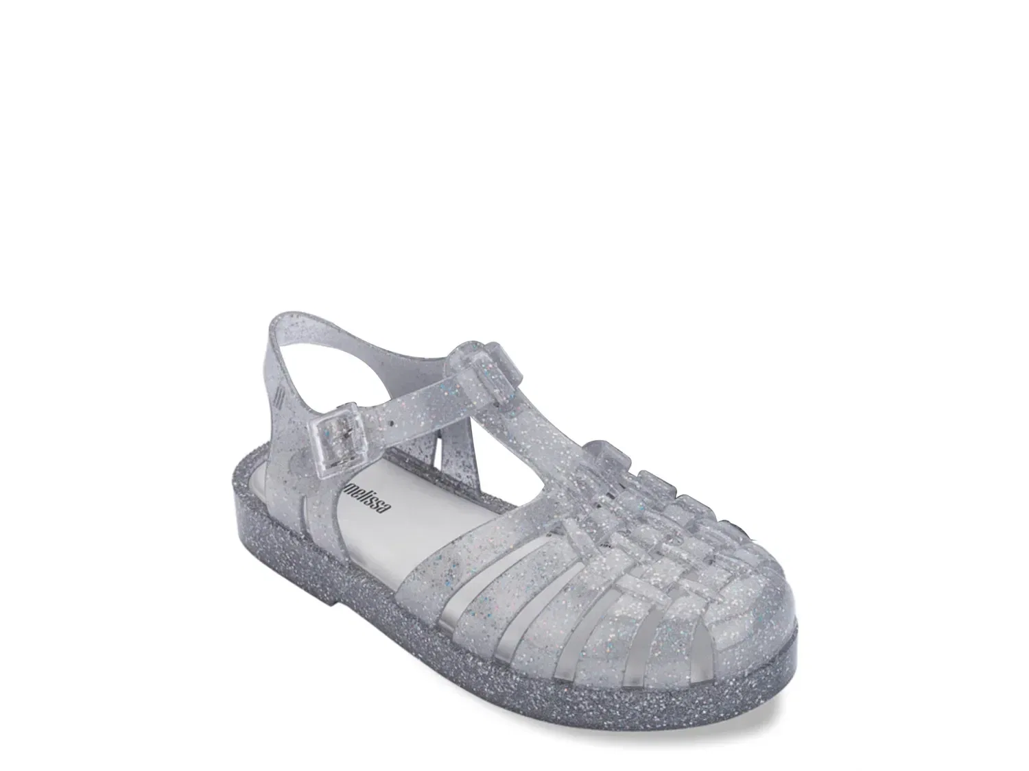 Сандалии Fisherman Posession Shiny Jelly Mini Melissa, Silver Metallic