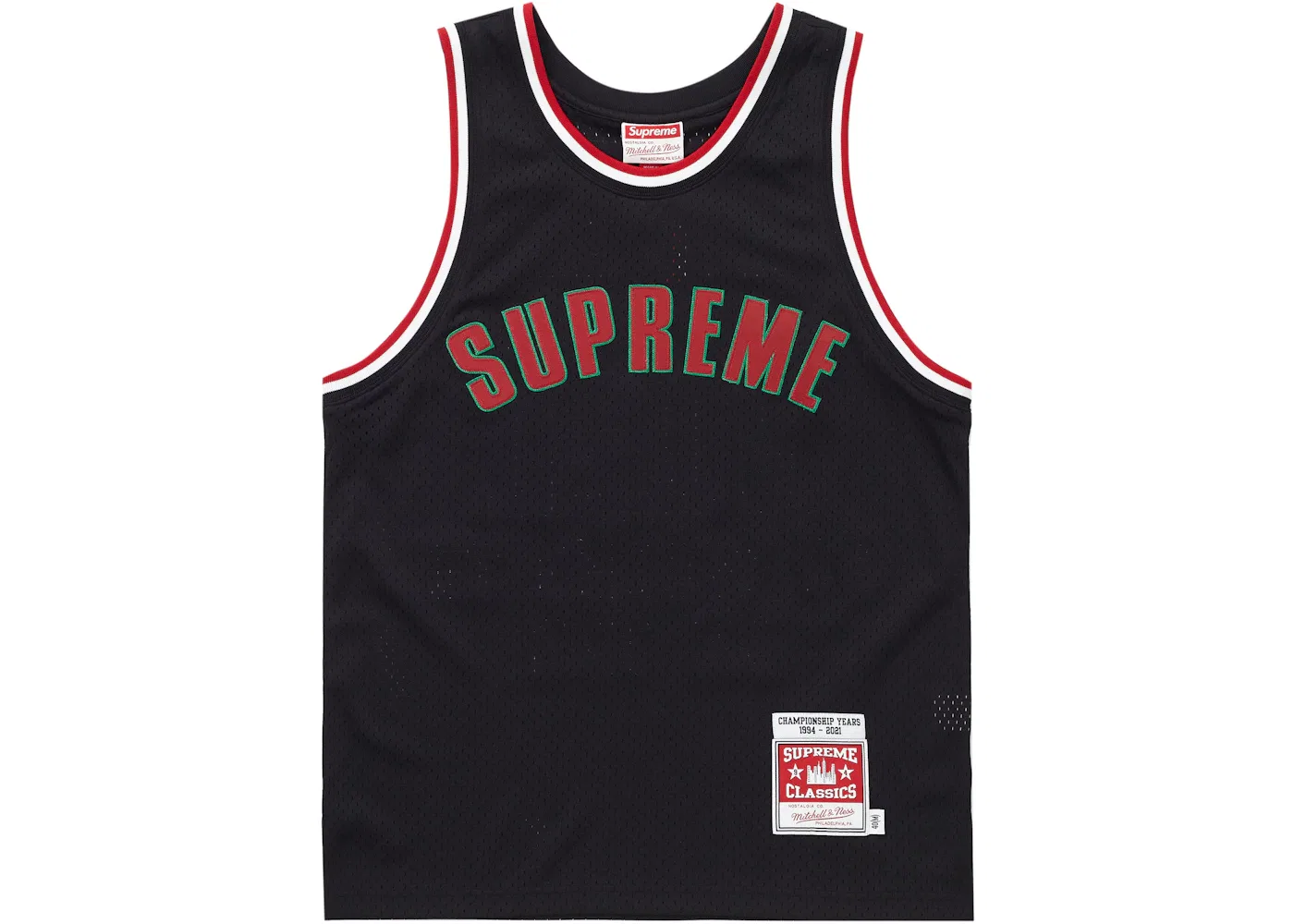 Мужская баскетбольная джерси Supreme Mitchell & Ness Jersey, Black