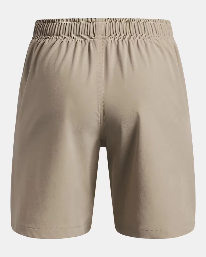 Шорты длиной 15 см влагоотводящие Unstoppable Woven UnderArmour, City Khaki/Bayou/Black — фото 2