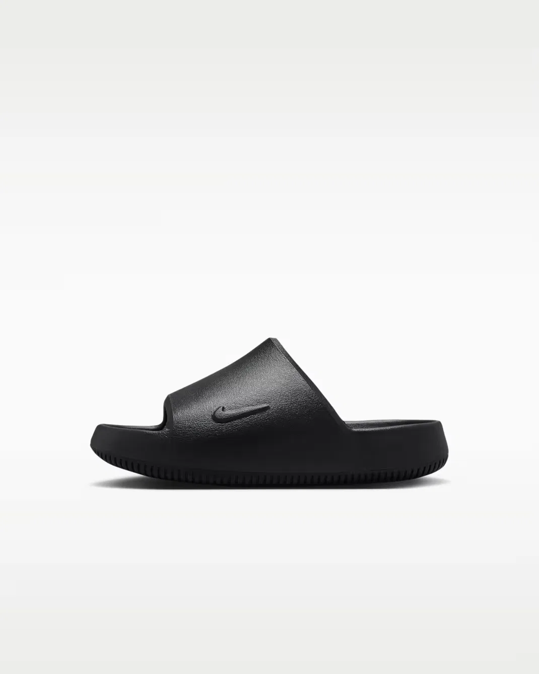 Little Kids' Slides Nike Calm 2.0, Black/Black/Black — фото 2