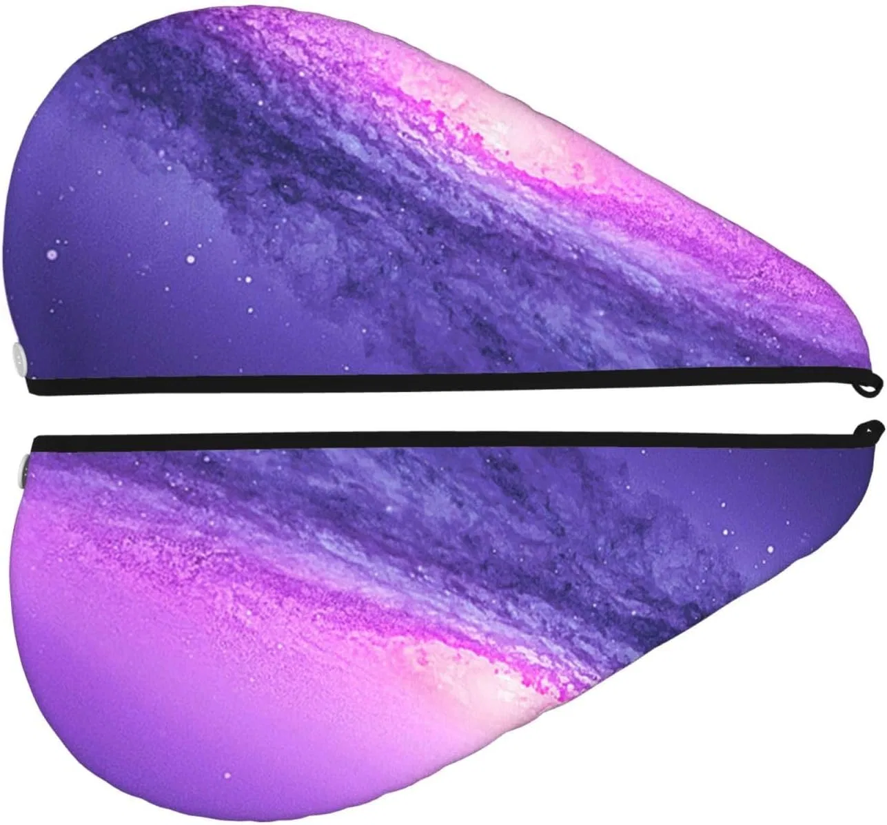 Шапочка для волос OPSREY, Микрофибра, 25.2x10.2 дюйма, Purple Galaxy — фото 2
