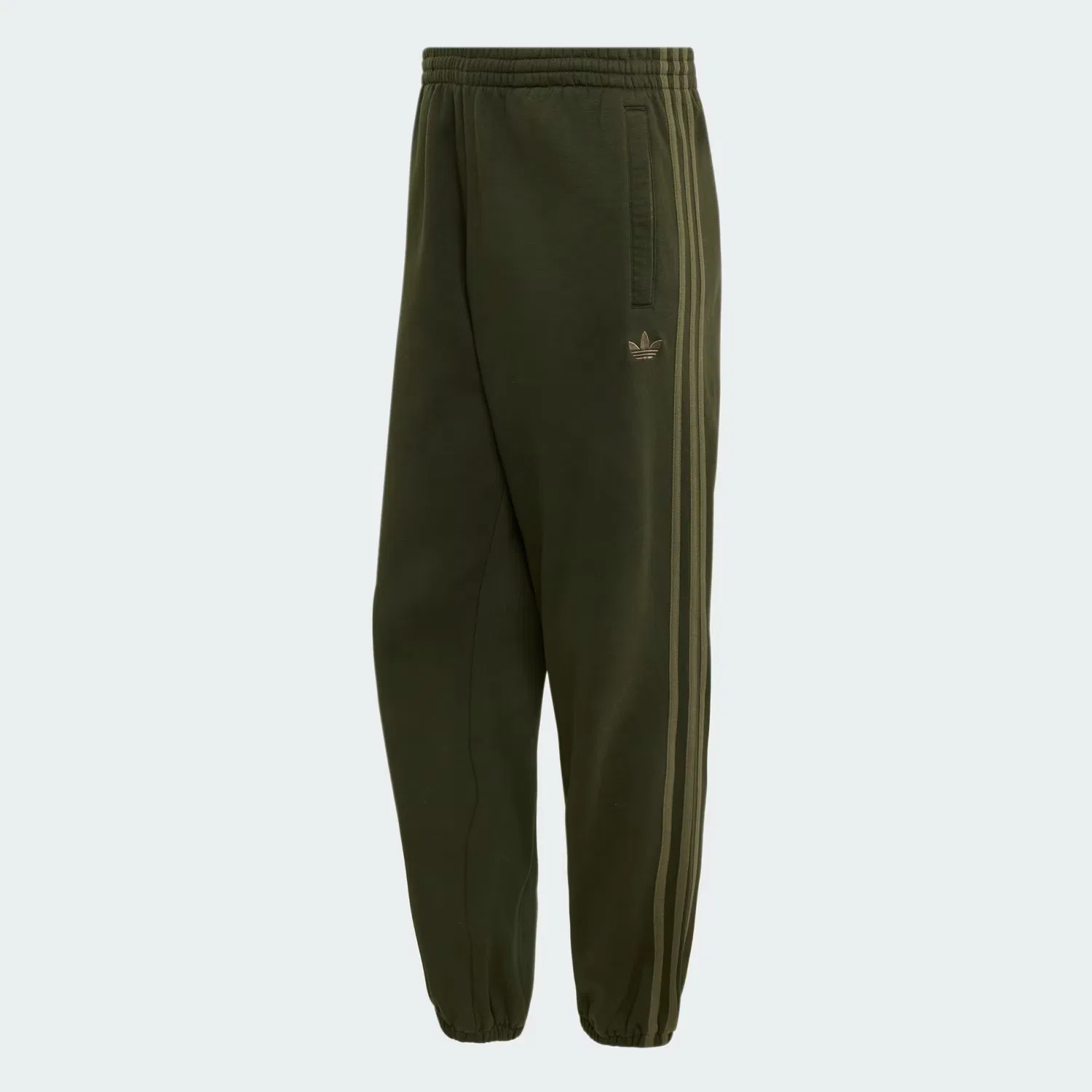 Мужские спортивные штаны свободного кроя Adicolor 3-Stripes Cuffed Adidas Originals, Night Cargo — фото 4