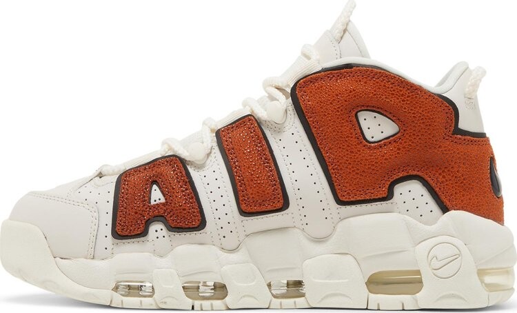 Кроссовки Nike Wmns Air More Uptempo 'Basketball Leather', белый — фото 4