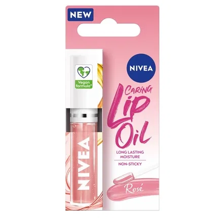 Масло для губ увлажняющее Nivea Caring Lip Oil Rose, 5.5 мл, Rose