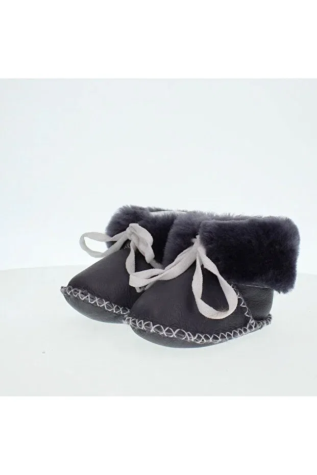 Детские пинетки из натуральной кожи Greef, Ashy Dark Blue