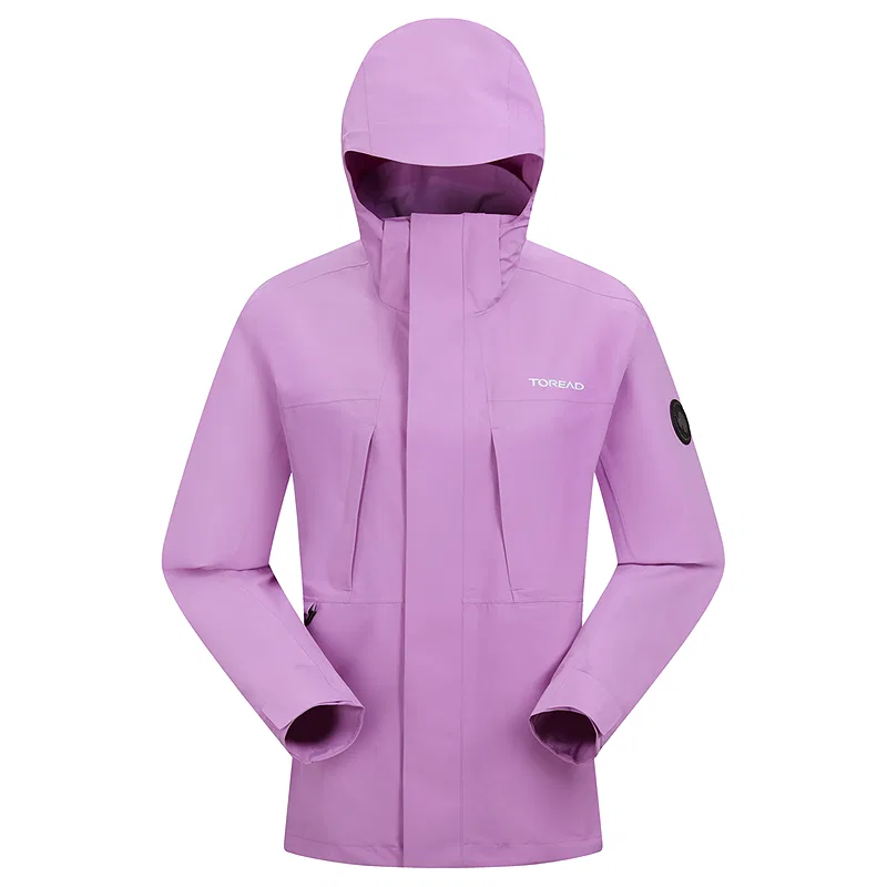 Детская ветровка с принтом Snow Sunset Purple TOREAD, Snow Sunset Purple