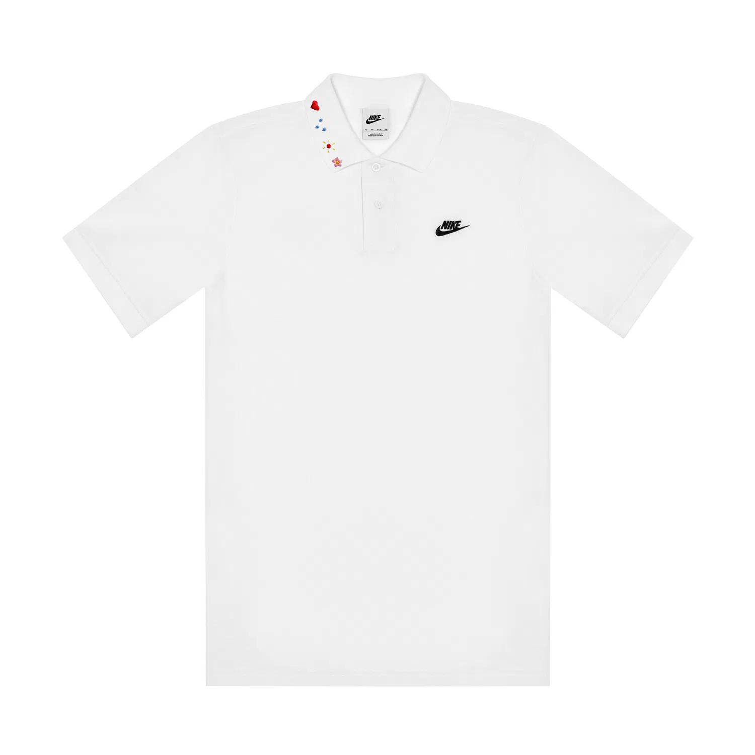 Женское поло Nike Sportswear с вышивкой, Белый