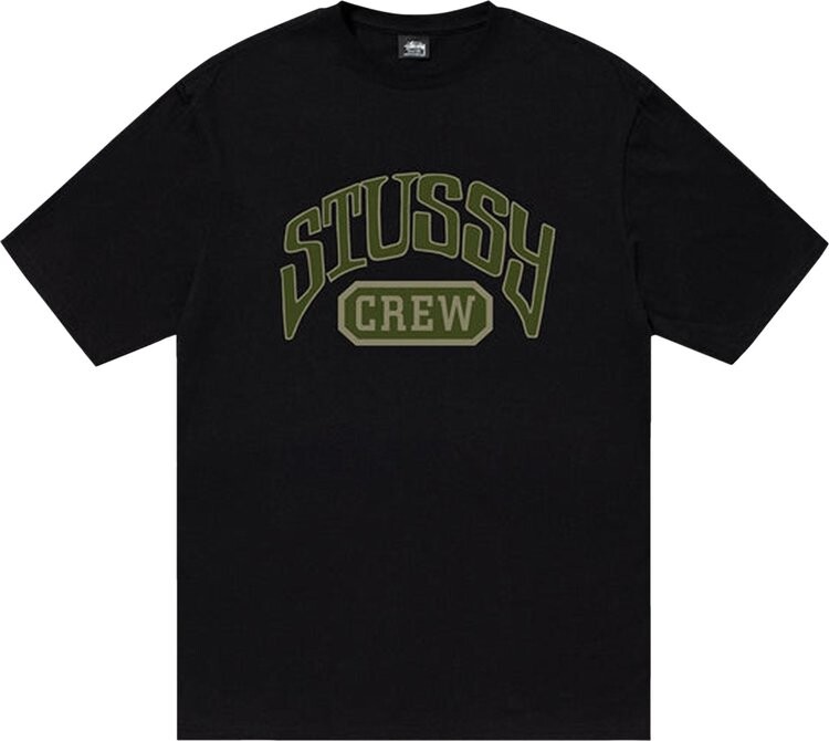 

Футболка Stussy Crew Tee 'Black', черный