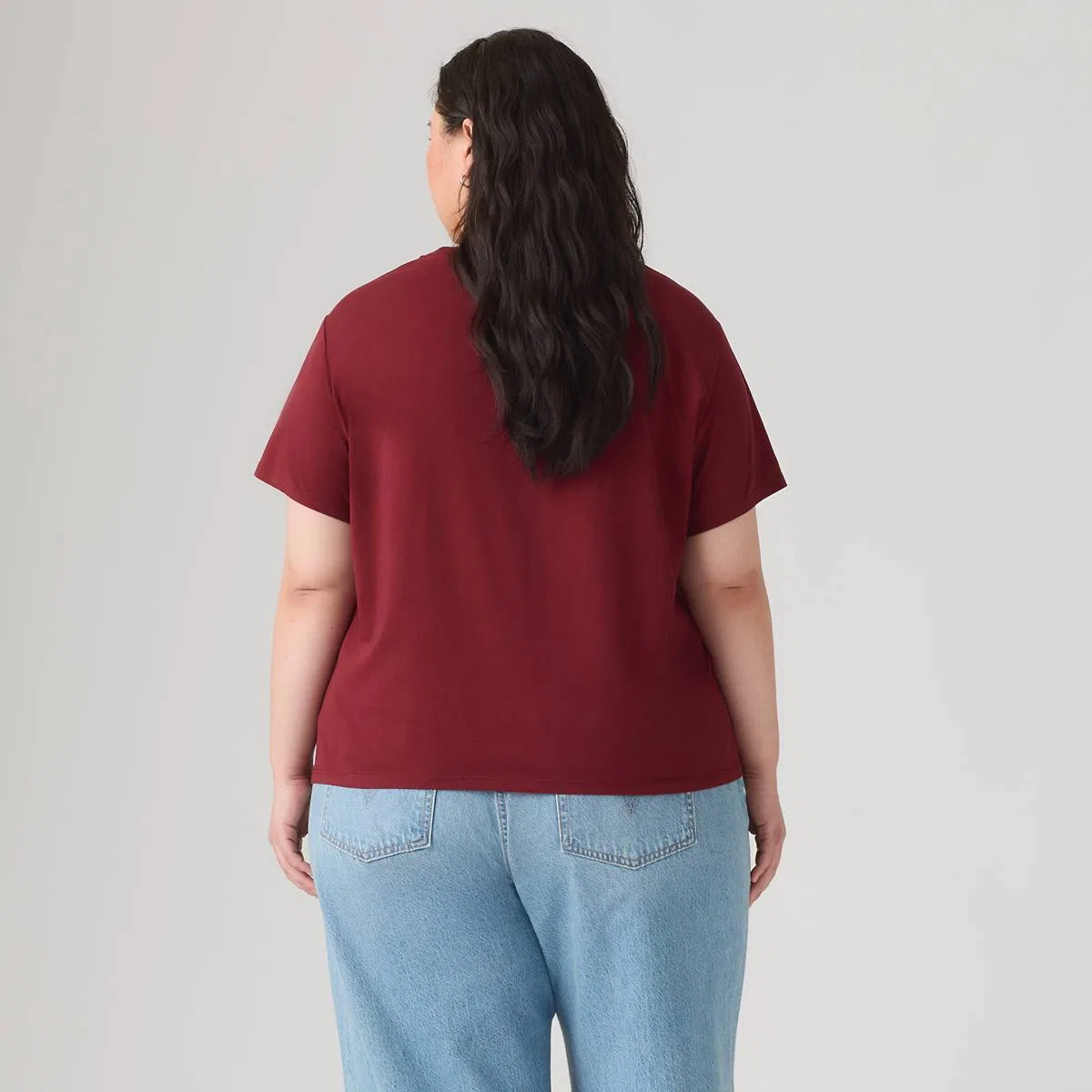 Идеальная футболка (большого размера) Levi's, Locket Warm Cabernet - Red — фото 4