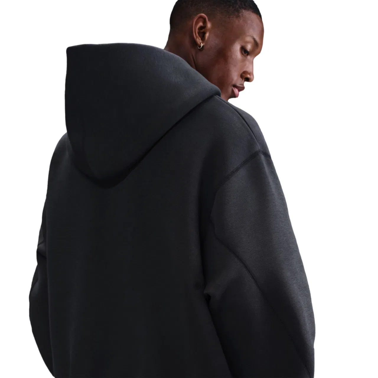 Худи мужское Tech Fleece Nike, цвет Anthracite/Black — фото 2