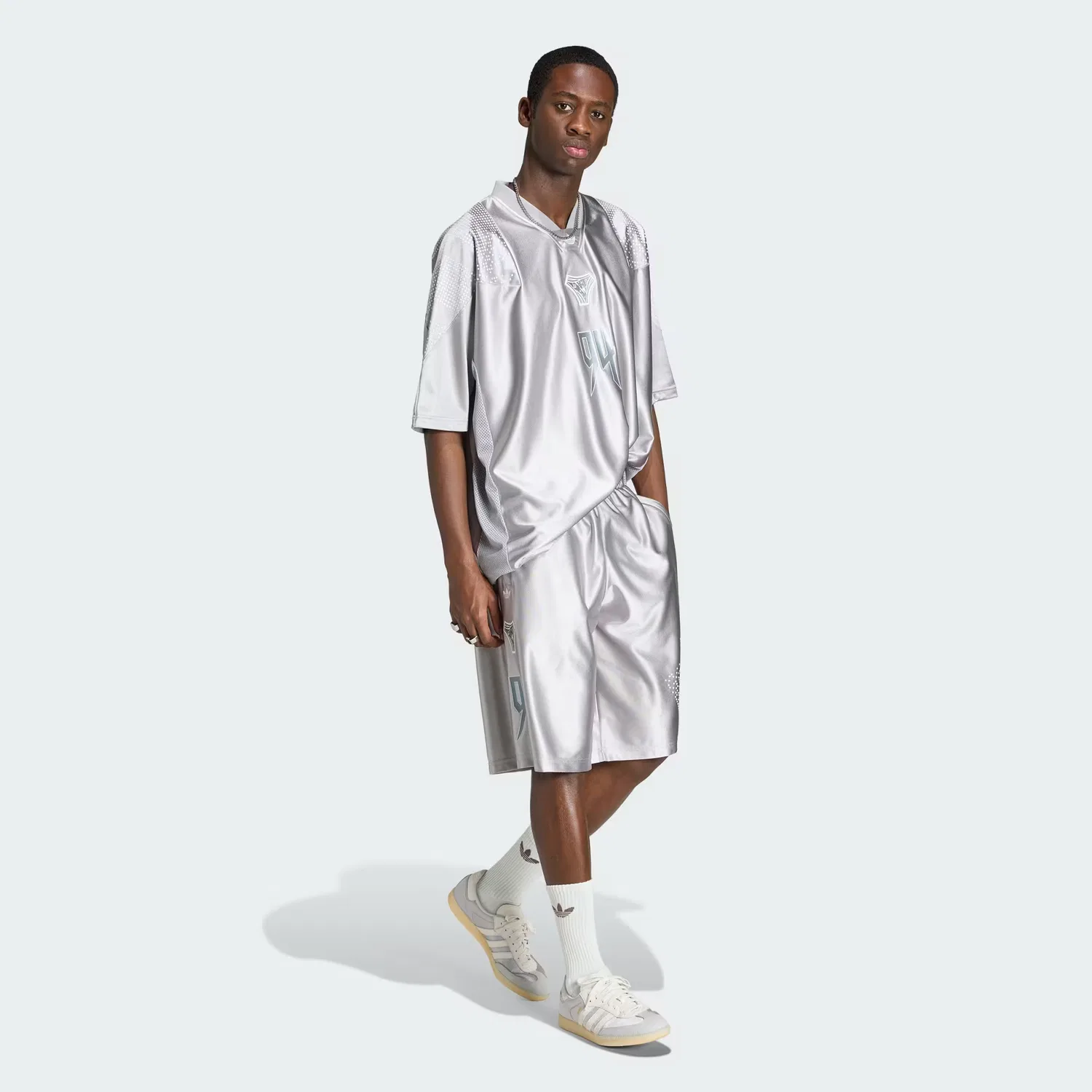 Мужская футболка-джерси свободного кроя Adilenium Season 5 EQT Adidas Originals, Taupe Met — фото 3