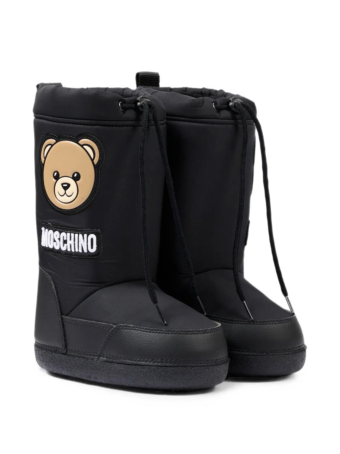 Ботинки Teddy Bear черные Moschino, черный