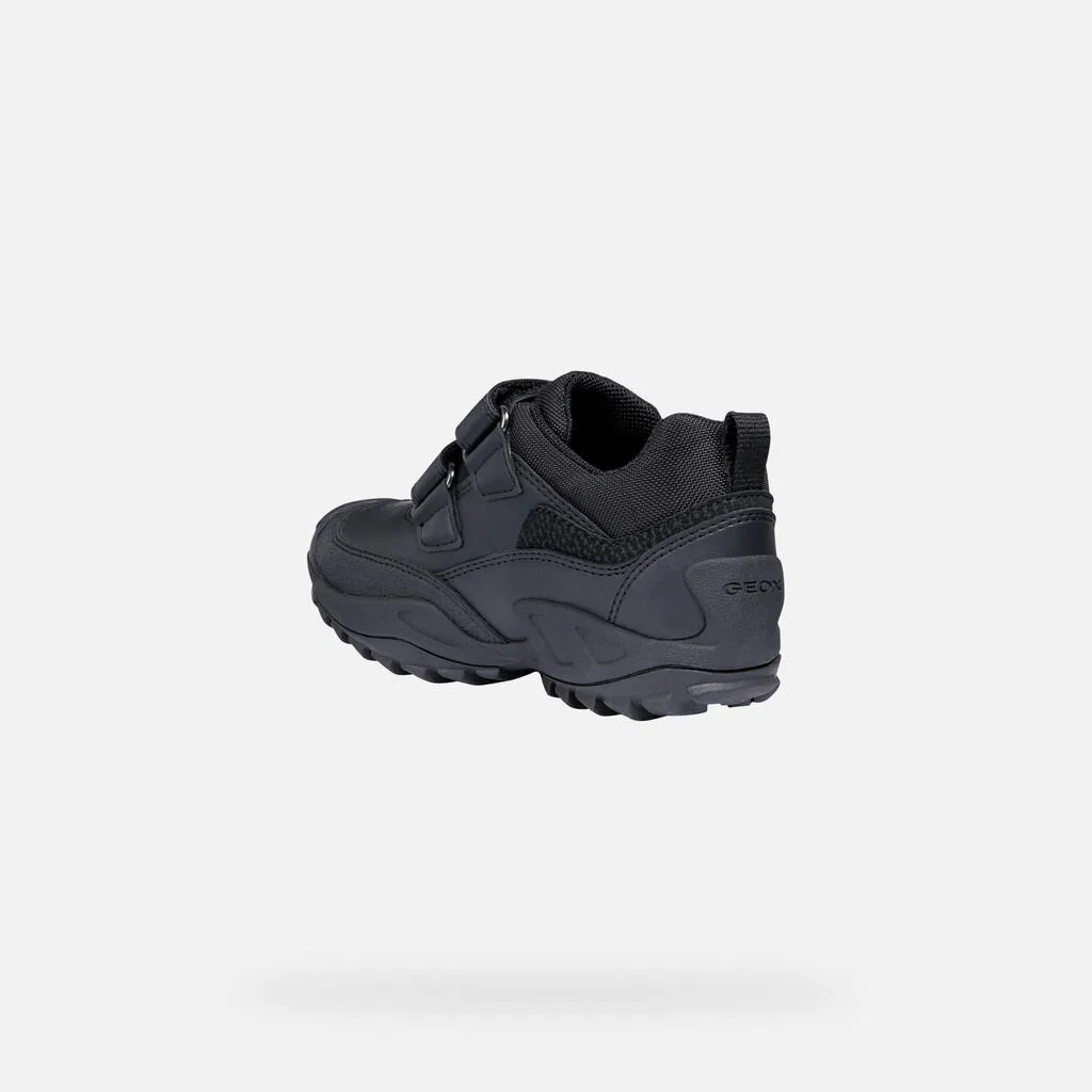 Детские кроссовки с технологией Amphibiox J New Savage Boy B A Geox, Schwarz — фото 4