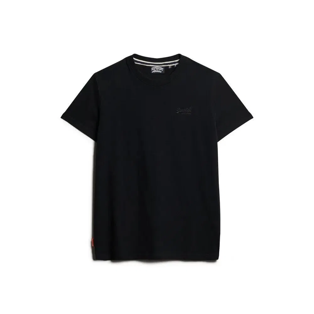 Мужская футболка с вышивкой Essential Logo Superdry, Schwarz