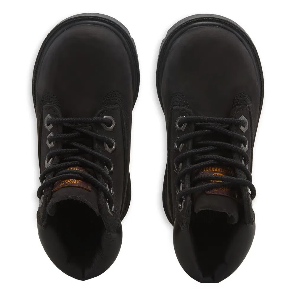 Классические детские ботинки высотой Timberland, Black — фото 4