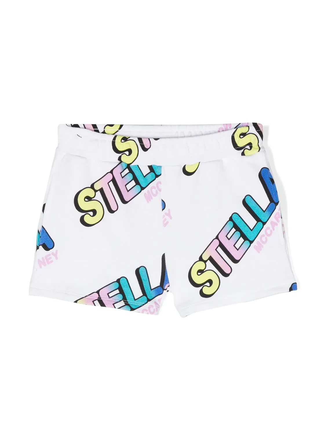 Шорты с принтом логотипа Stella McCartney, белый