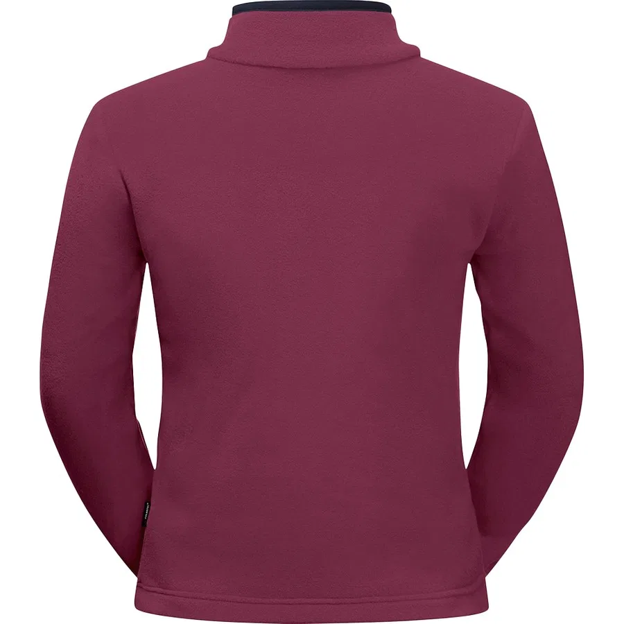 Детский флисовый свитшот с полузамком Taunus Halfzip Jack Wolfskin, Антрацитовый — фото 2