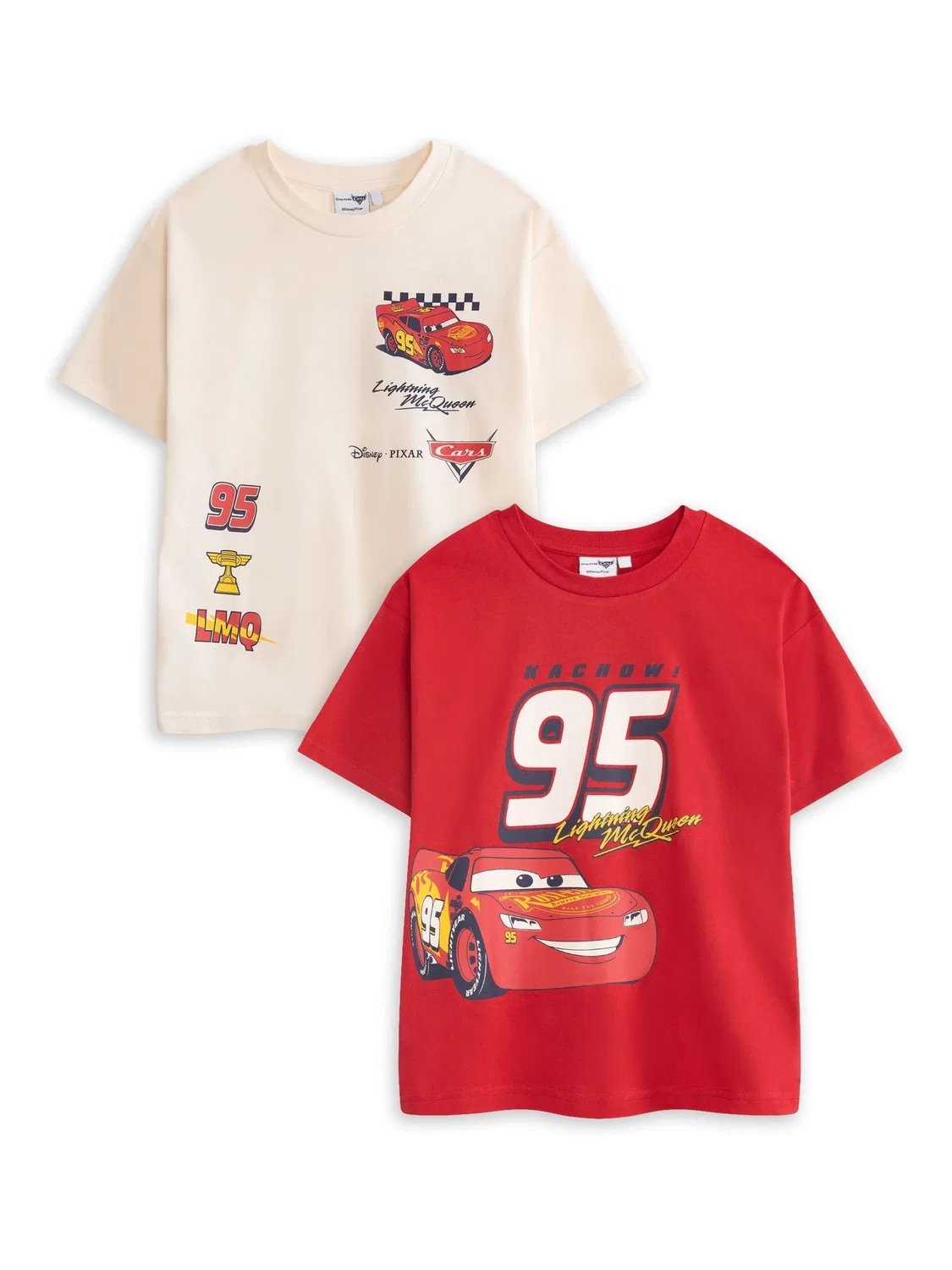 Футболка с коротким рукавом Lightning McQueen, 2 шт. Vanilla Underground, красный