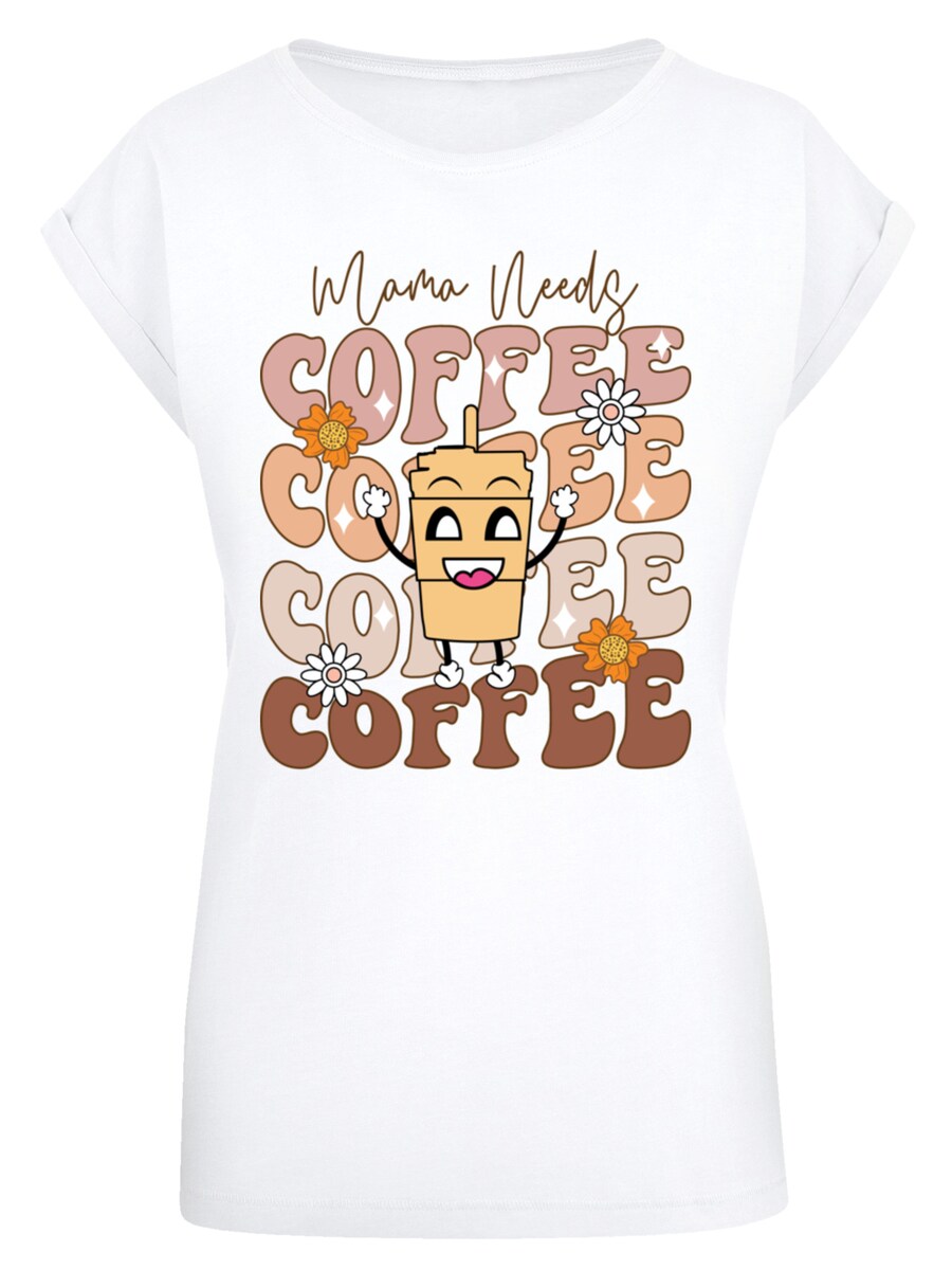 

Рубашка F4NT4STIC Mothers Day Coffee Lover Mom Caffeine Addiction Coffee Cup, белый