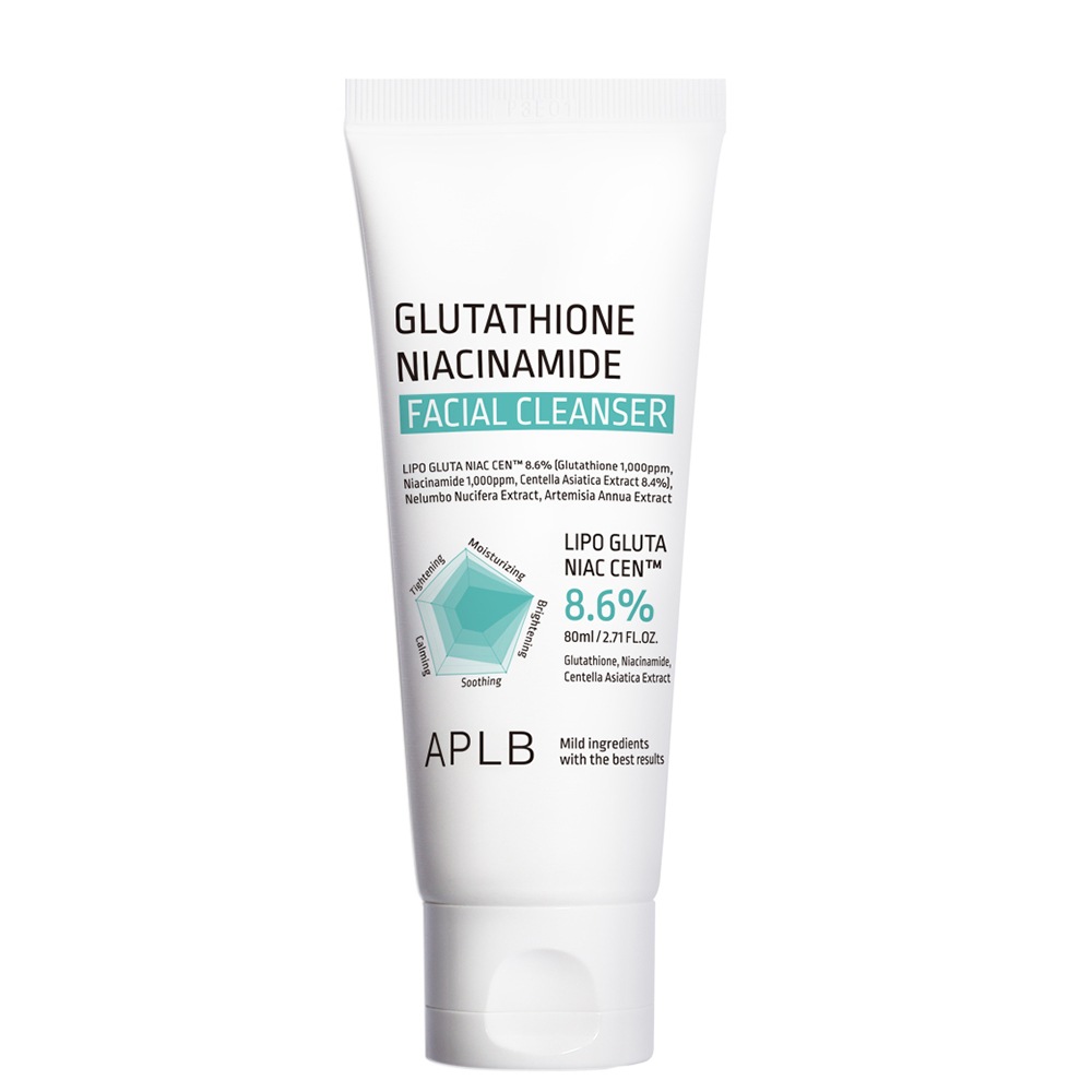 

Очищающая пенка для лица glutathione niacinamide facial cleanser Aplb, объем 80мл