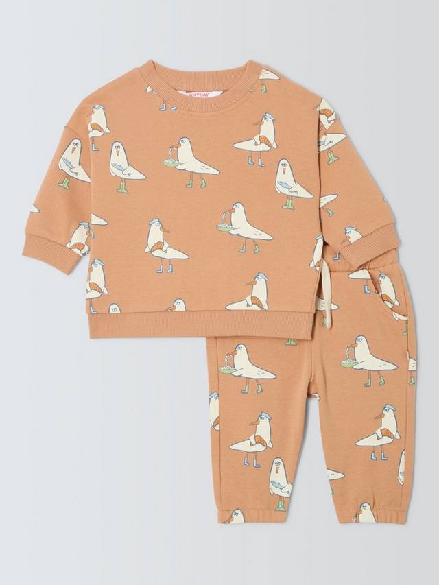 

Толстовка baby seagull и комплект для бега трусцой John Lewis , цвет Toast