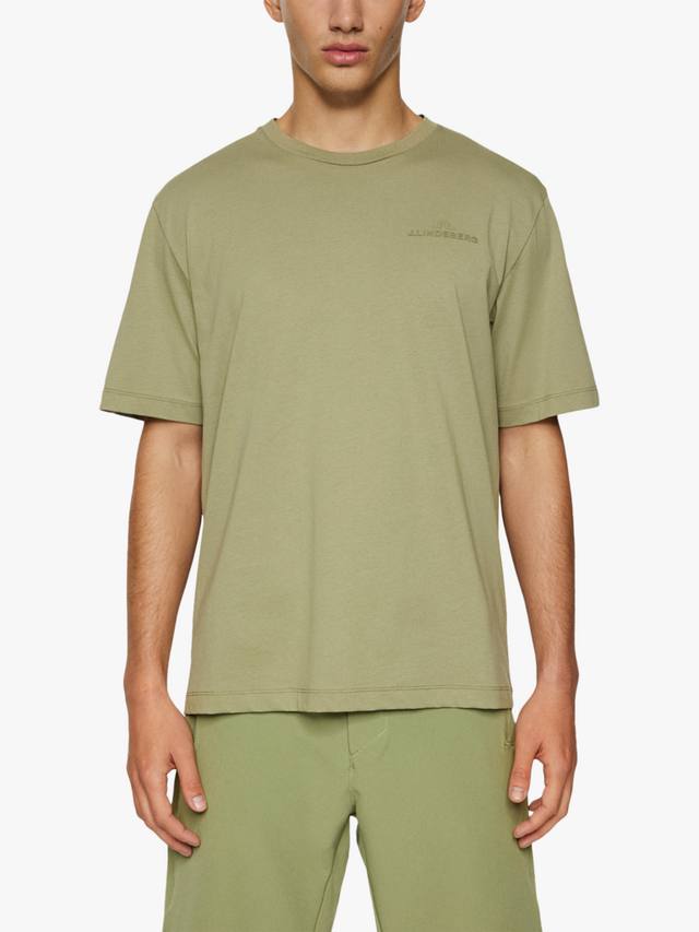 

Футболка из хлопка alpha regular fit J.Lindeberg, цвет Oil Green