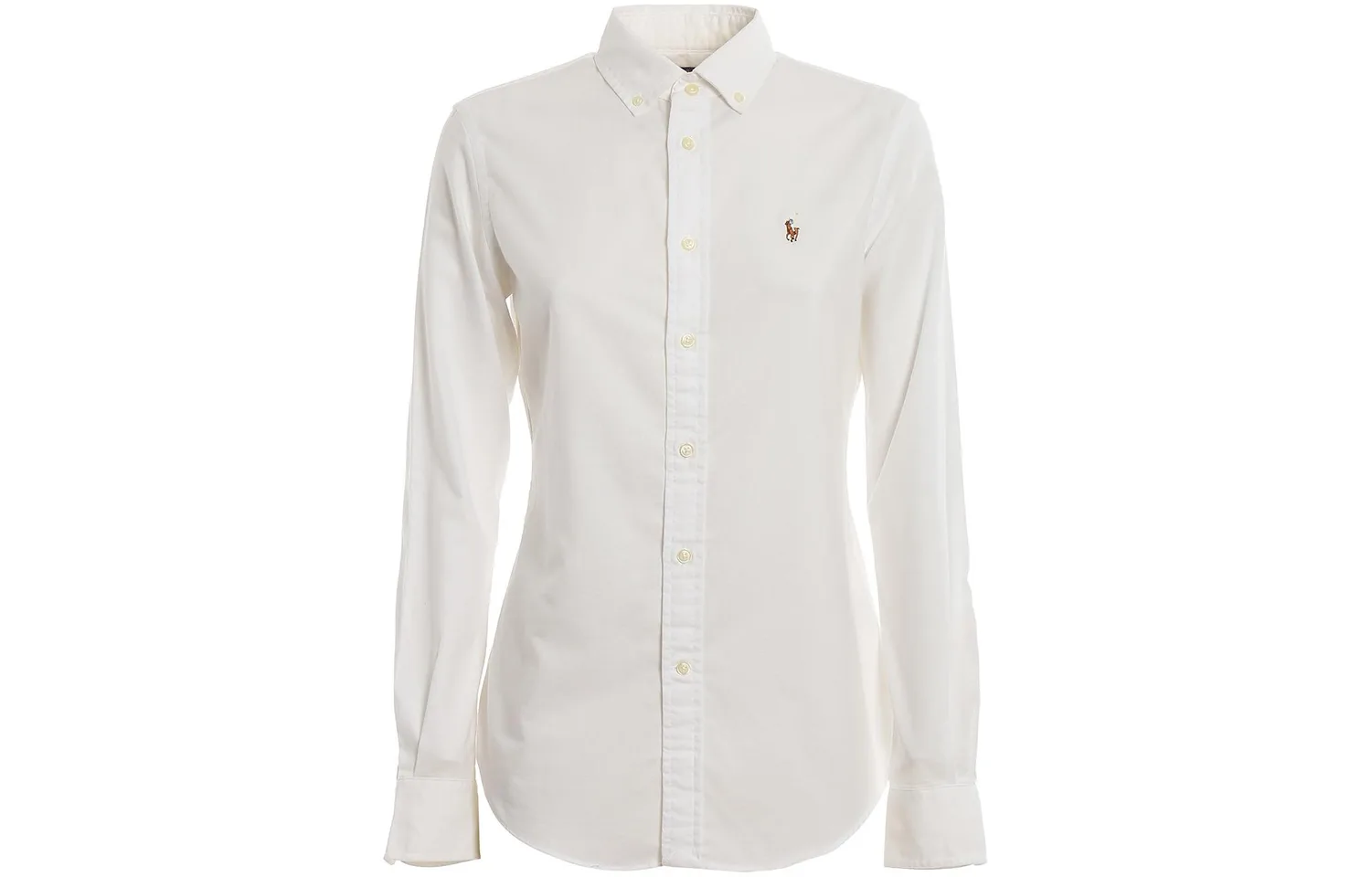 Хлопковая рубашка slim-fit Polo Ralph Lauren, белый
