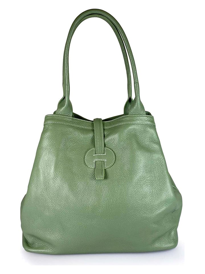 

Сумка Lia Biassoni Leder-Henkeltasche, цвет Grün