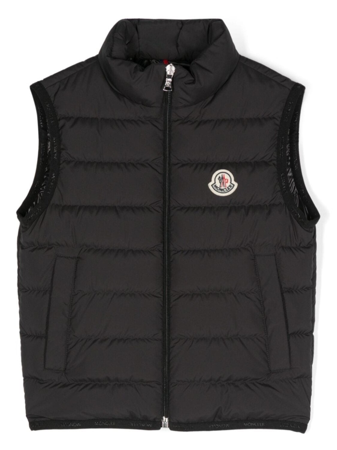 

Moncler Enfant дутый жилет Contrin, черный
