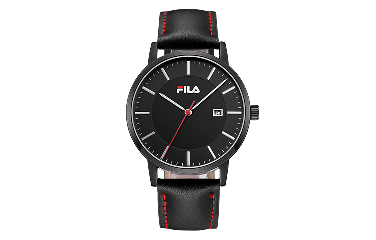 

FILA Мужские часы кварцевый механизм кожаный ремешок 40 мм черный циферблат FLM38 793 003