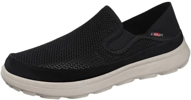 Кроссовки повседневные мужские Mesh Loafers & Slip-Ons, черный Clolinde