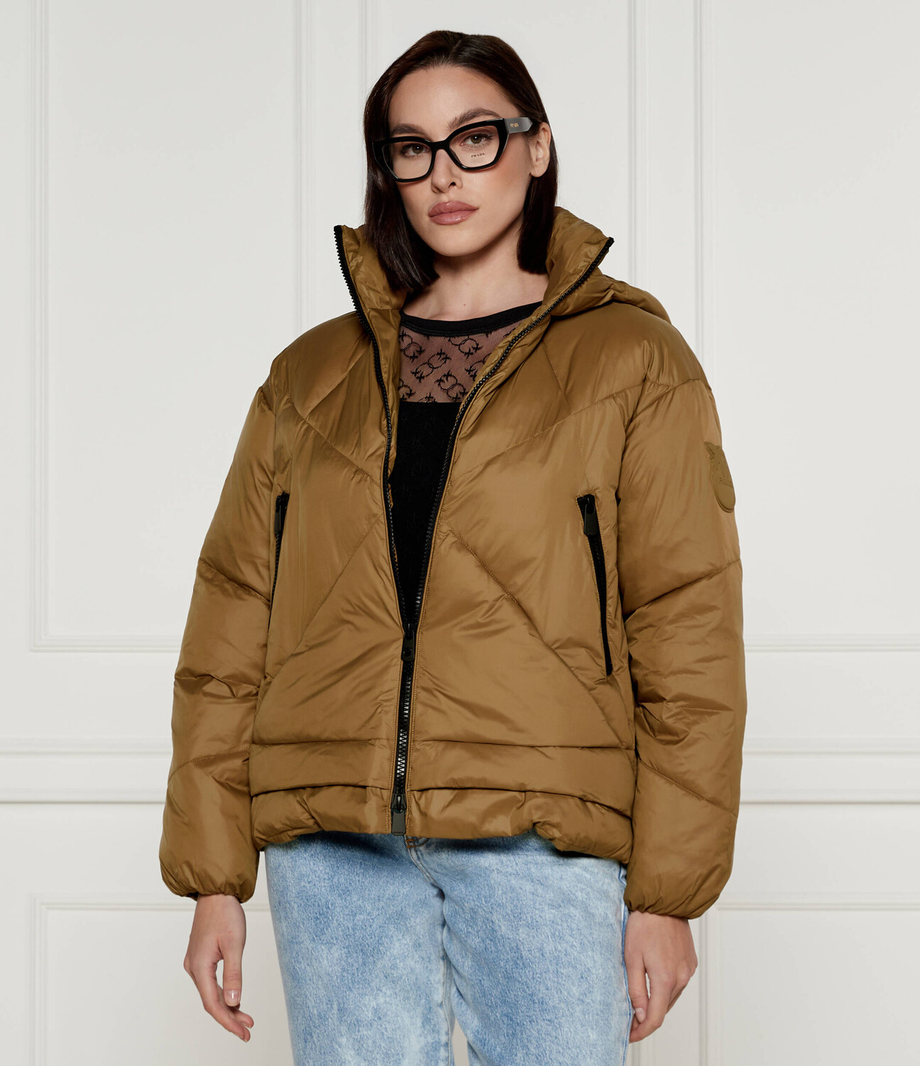 

Куртка Pinko IGLOO Regular Fit, коричневый