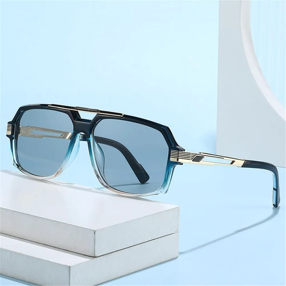 

Солнцезащитные очки UV400 с двойной перемычкой и градиентной линзой для женщин и мужчин, для бега и занятий спортом на открытом воздухе UYPTK, Blue Light Grey