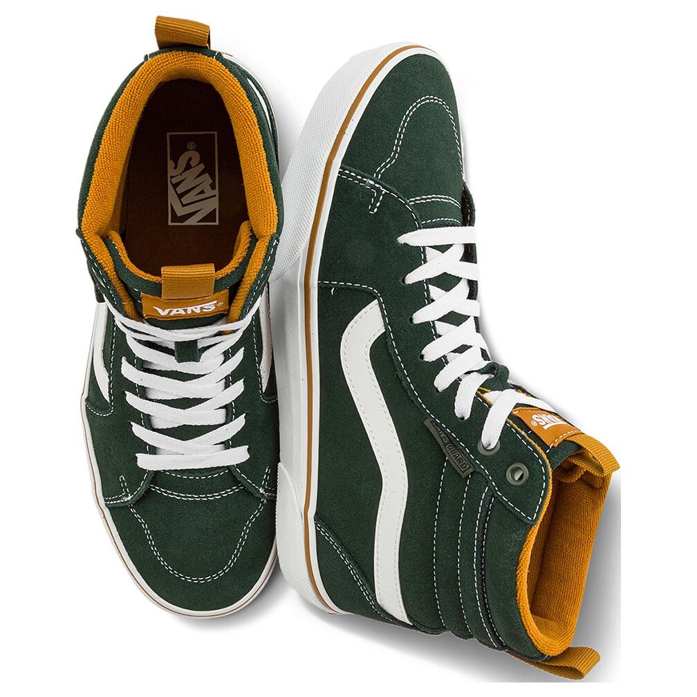 Кеды мужские, MN обувь для скейтбординга Высокая Зеленый Vans — фото 4