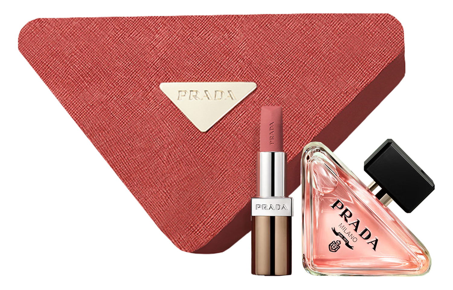 

PRADA Непредсказуемый нестандартный коричневый лимитированный парфюмерный набор eau de parfum edp neroli vanilla 3,8g+50ml