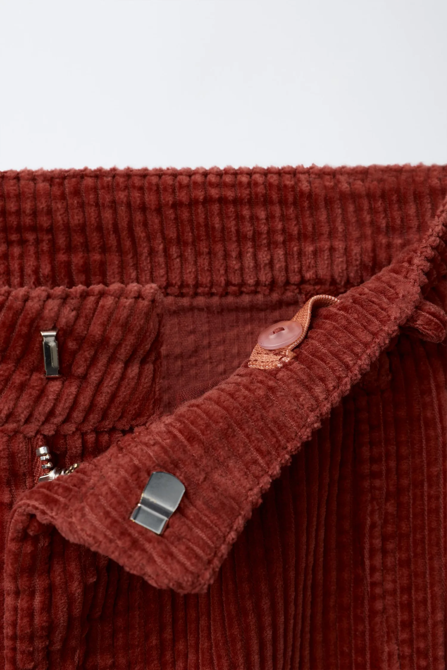 Zara Вельветовые брюки бочкообразной формы — фото 3