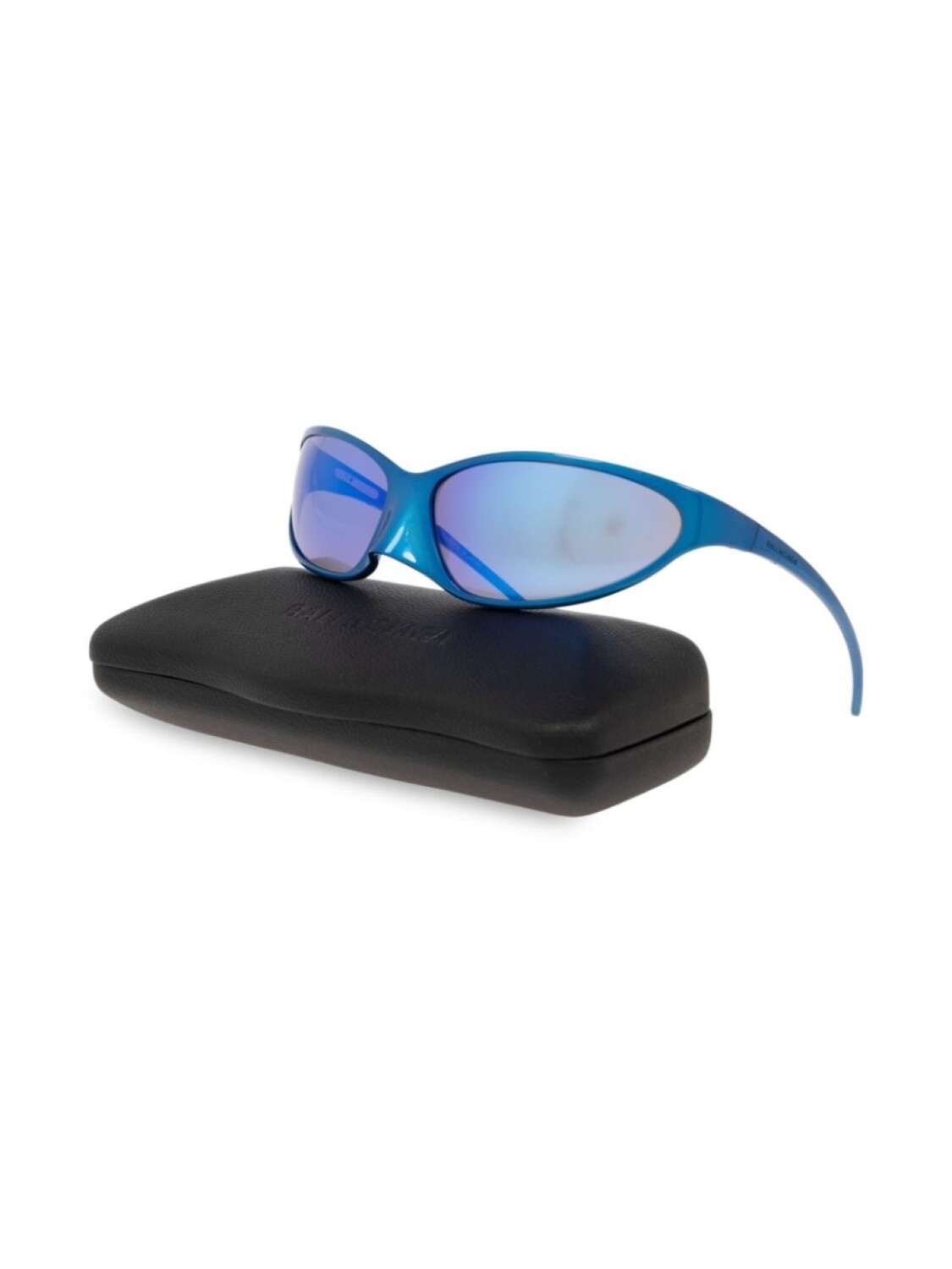 Balenciaga Eyewear солнцезащитные очки «кошачий глаз» 4G с зеркальными линзами, синий — фото 2