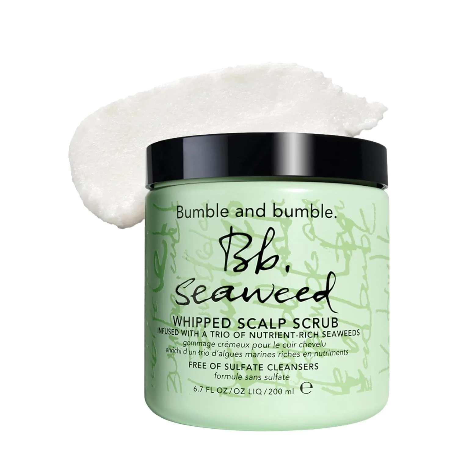 Bumble and bumble скраб для кожи головы Seaweed Whipped, мягкое отшелушивание и очищение, без сульфатов, для всех типов волос, 200 мл