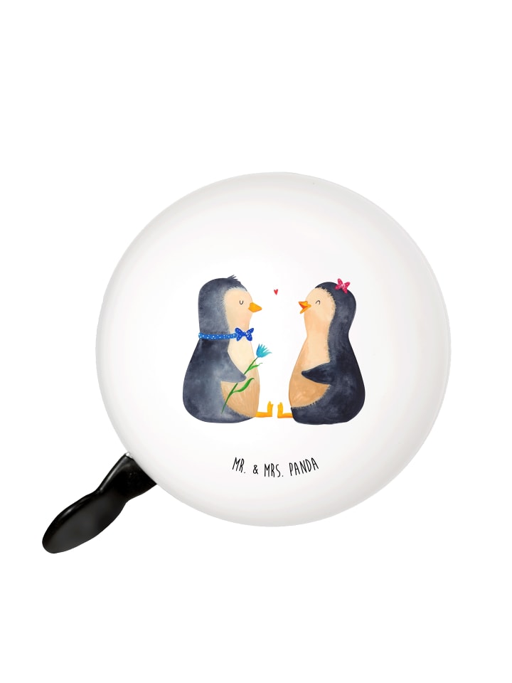 

Mr. & Mrs. Panda Велосипедный звонок, пара пингвинов, без слогана, белого цвета