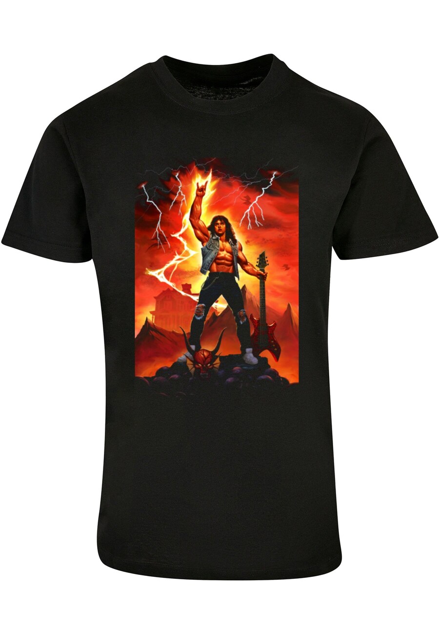 

Классическая футболка ABSOLUTE CULT Shirt Stranger Things - Hell Guitar, черный