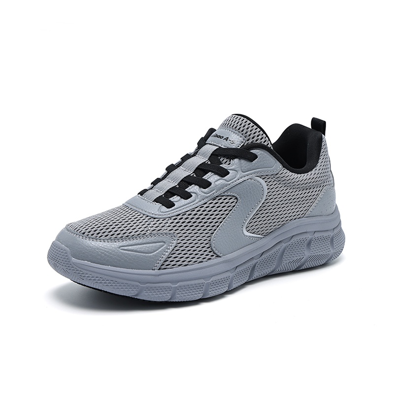 

Мужские низкие повседневные кроссовки с противоскользящей подошвой и хорошей воздухопроницаемостью Baibao, серый