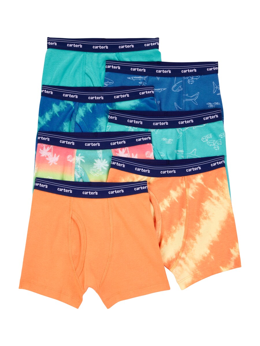 

Трусы Carter's, цвет Cobalt blue/Aqua/Orange/Salmon