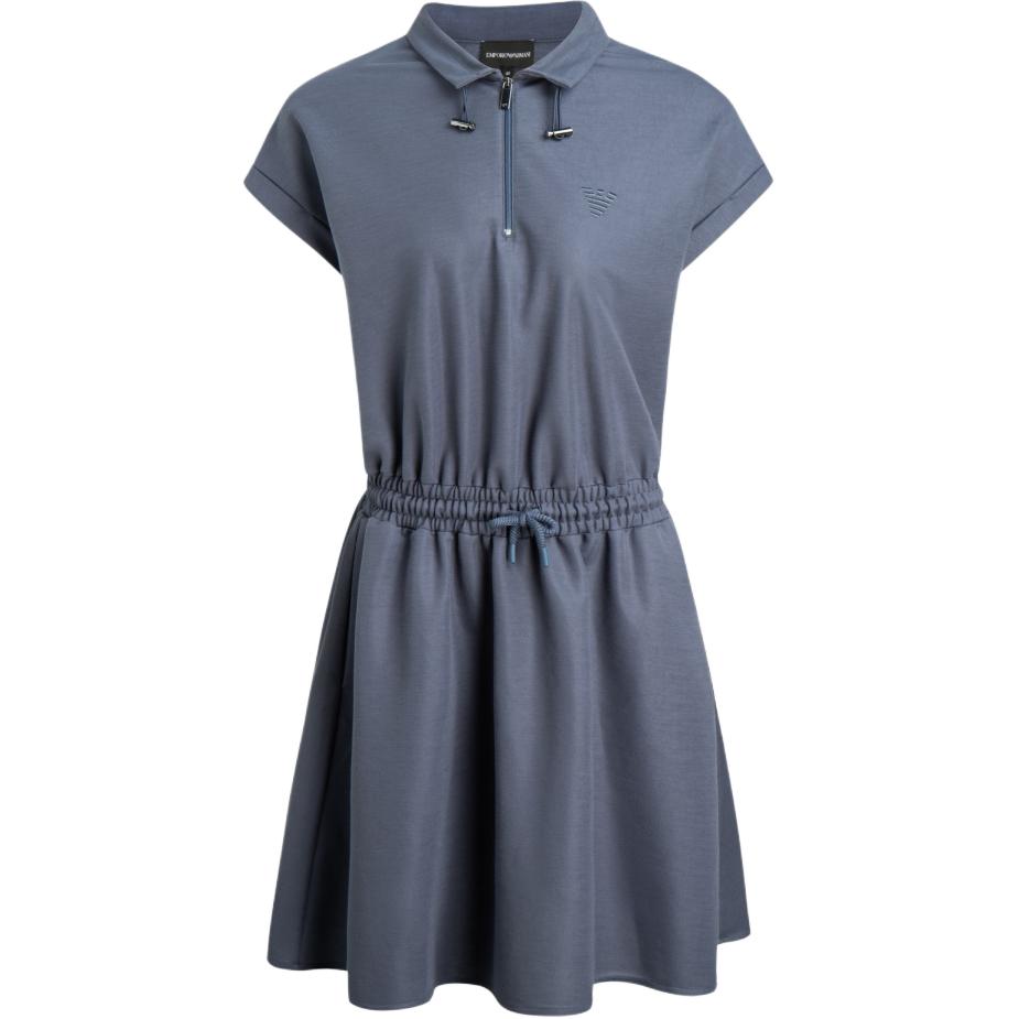 

Женское платье с коротким рукавом EMPORIO ARMANI, темно-синий