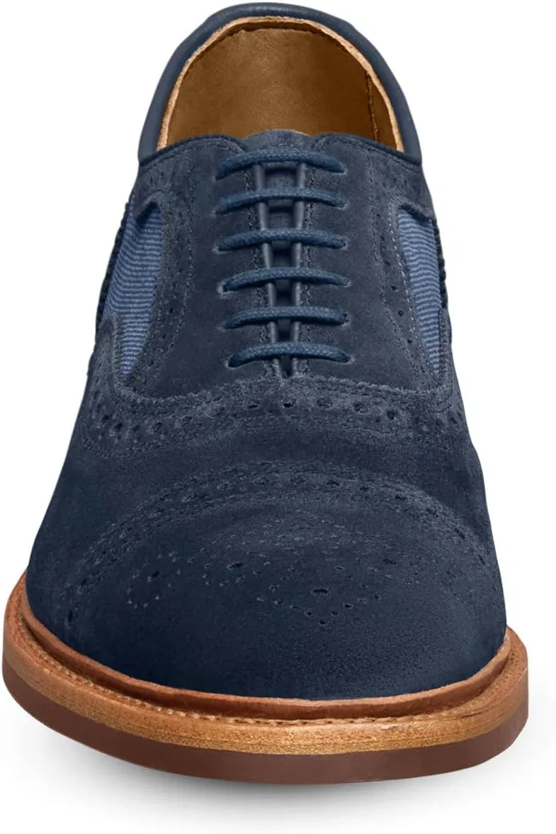 Оксфорды Allen Edmonds, темно-синяя замша — фото 2