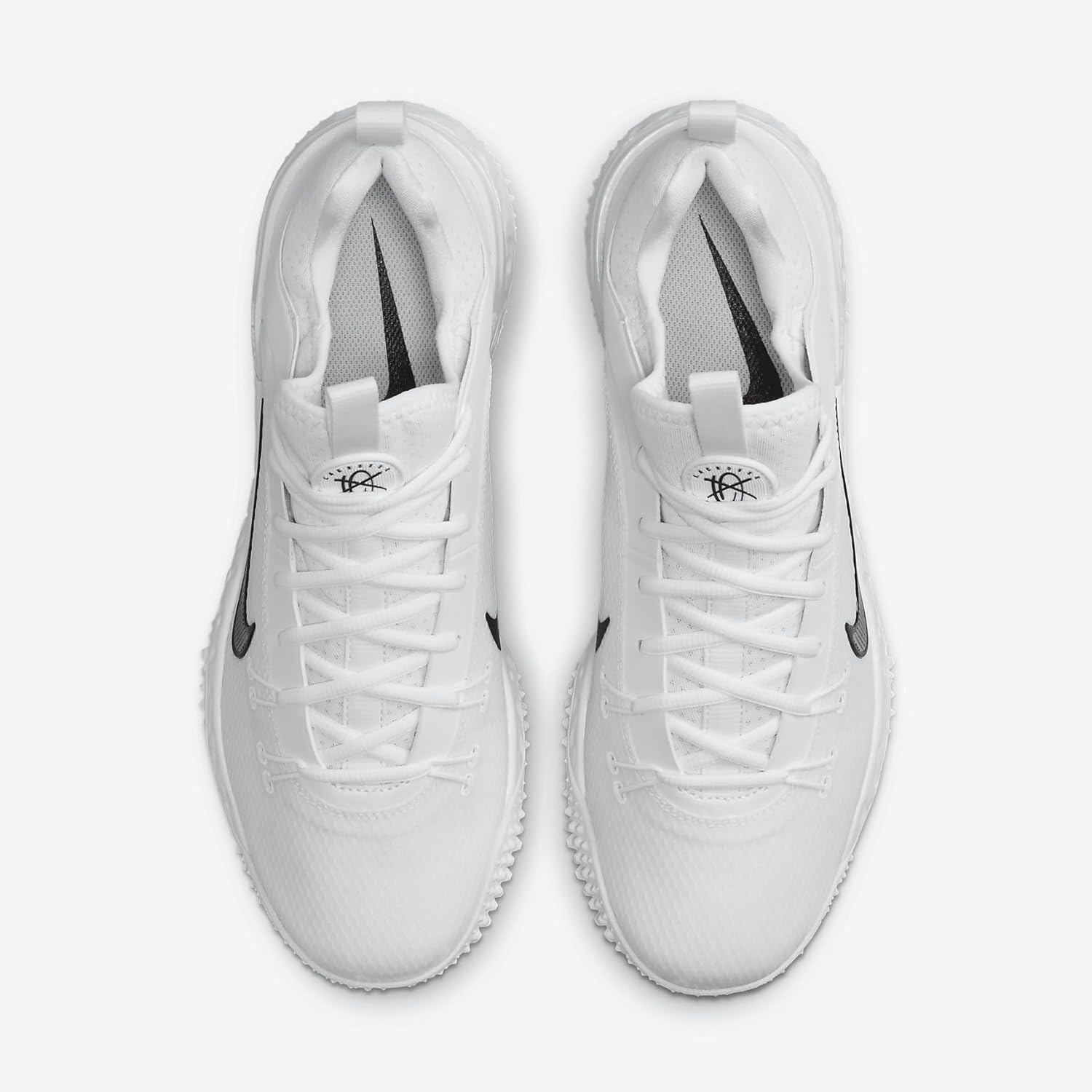 Мужские кроссовки для игры в лакросс Nike Huarache 9 Elite для игры на газоне - 10,5 м, цвет «красный», White/Black — фото 4