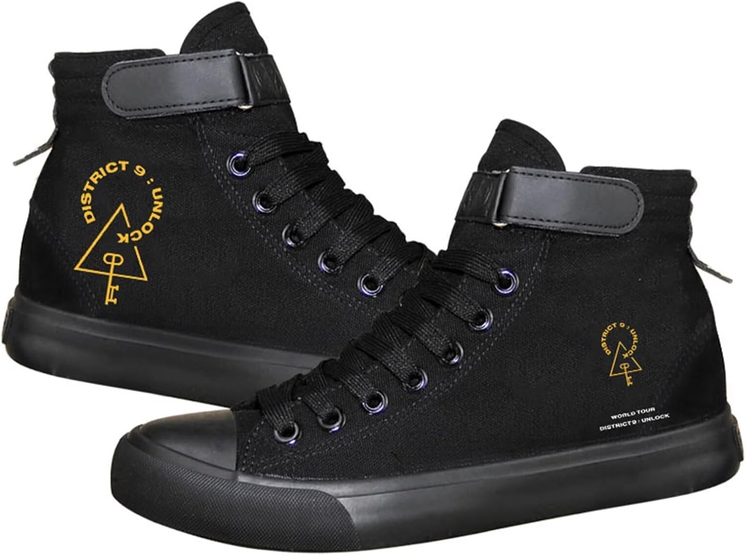 

KPOP Skz Мерч Кроссовки Феликс Ли, Но ЧанБин, Хан, Ай.Эн, Феликс, ХенДжин, Сынмин Хип-хоп Стиль Высокие Кеды из Холста, черный