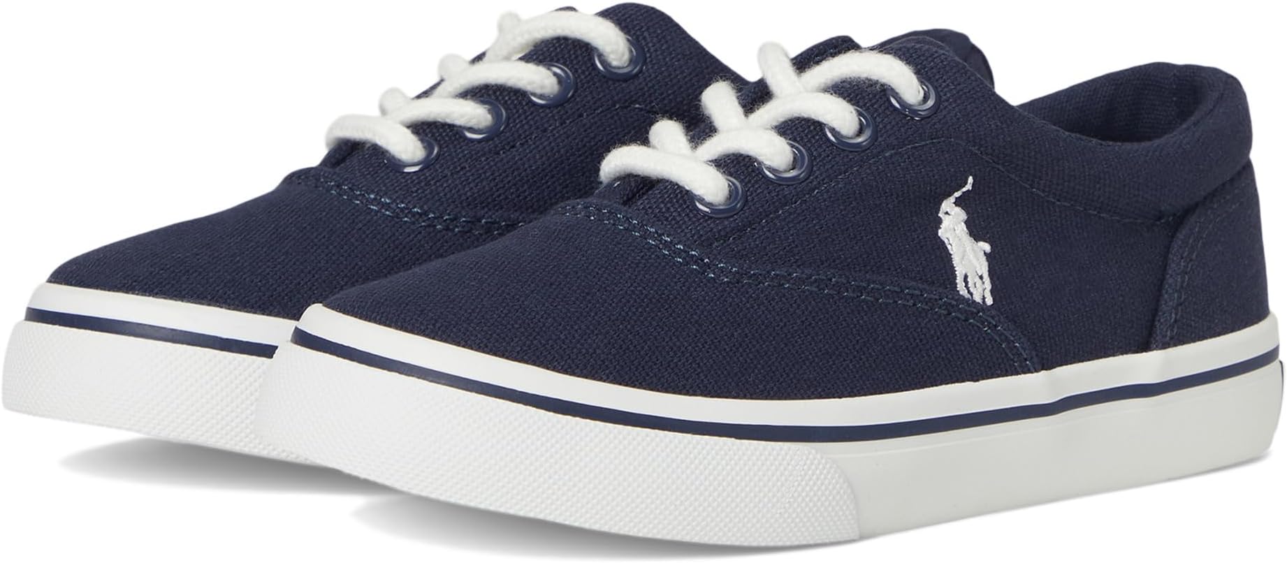

Кроссовки Polo Ralph Lauren Kids Keaton Sneaker, цвет Navy Canvas/Paperwhite Player Pony