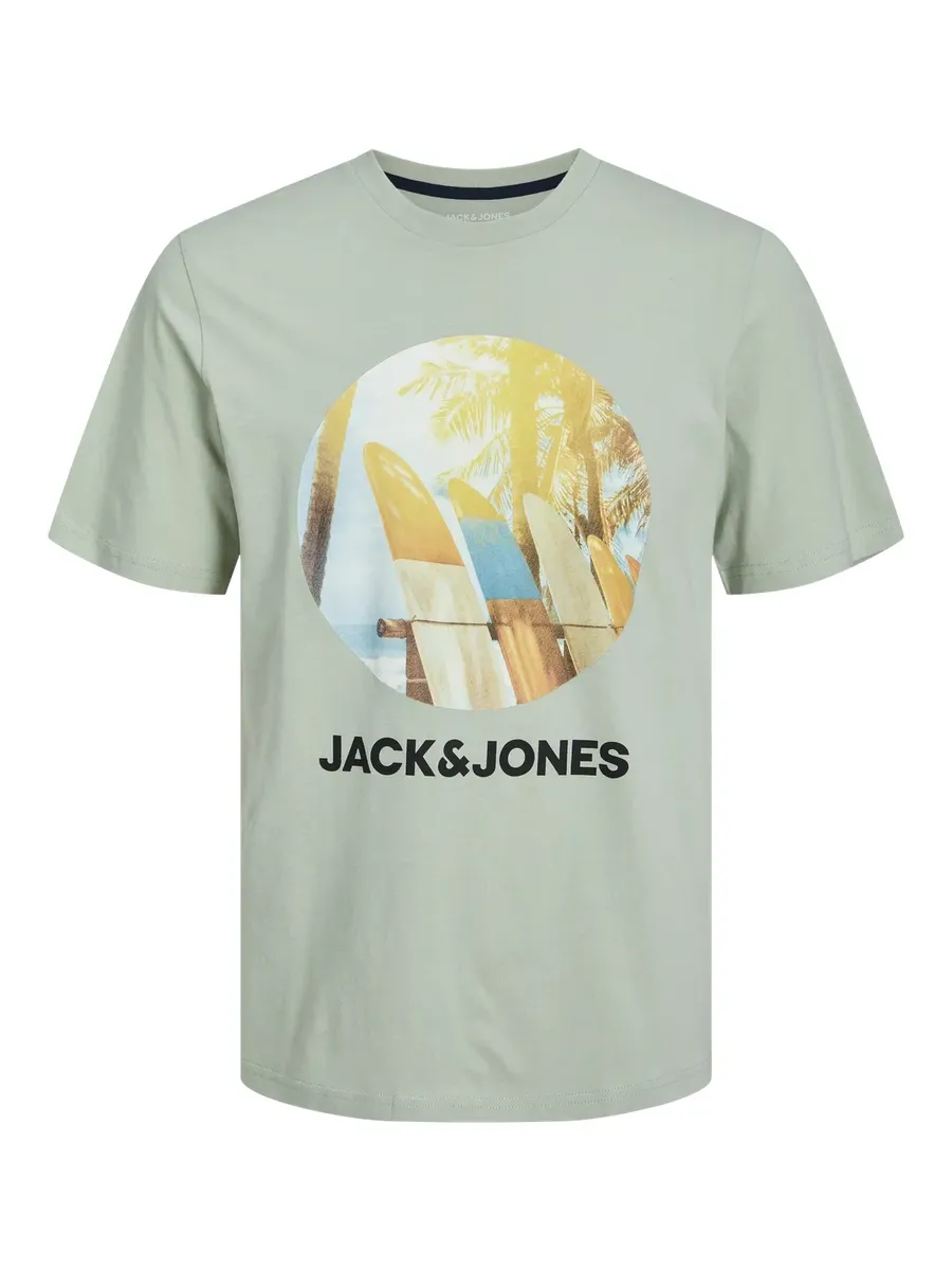 

Футболка Jack & Jones PlusSize "JJNAVIN TEE SS CREW NECK PLS", цвет Desert Sage